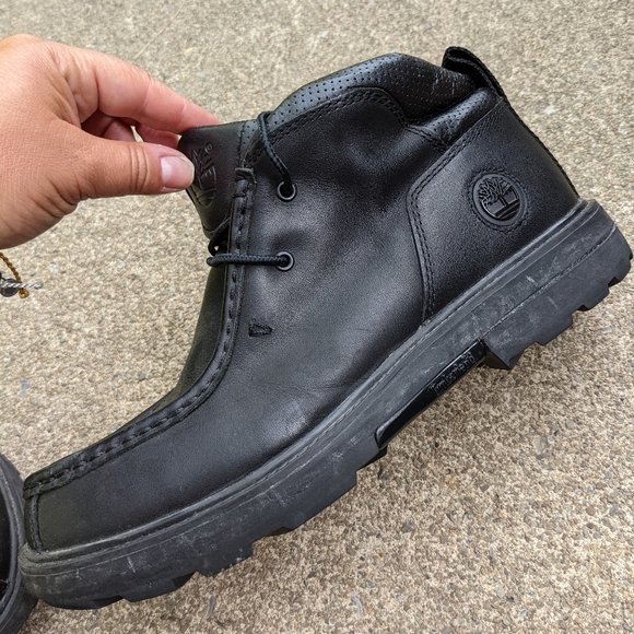 Men\'s Timberland Black Leather Chukka Boots Size 9 main image 5